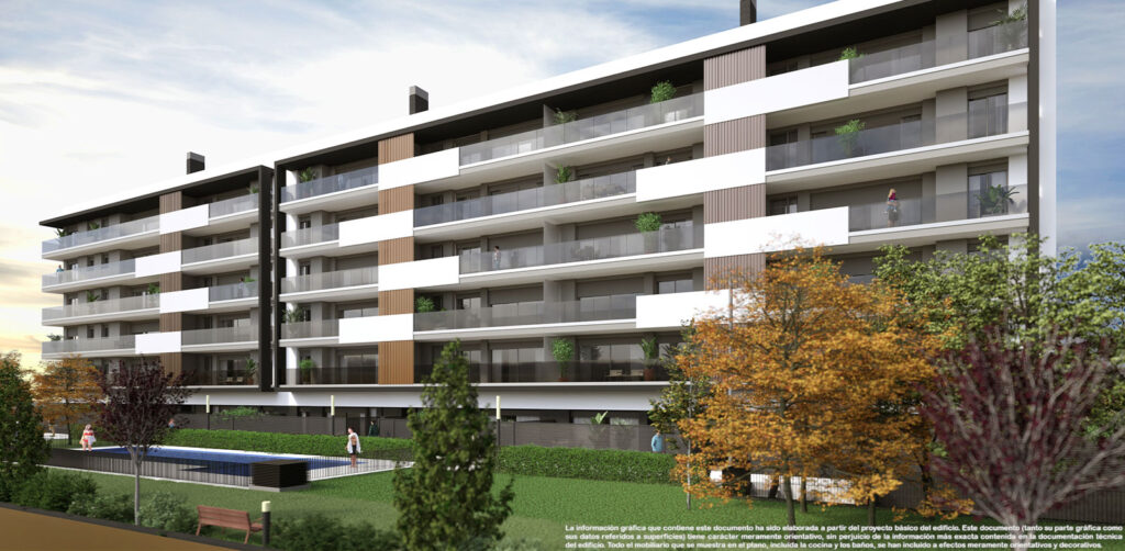 fachada trasera del edificio aire segunda fase lleida